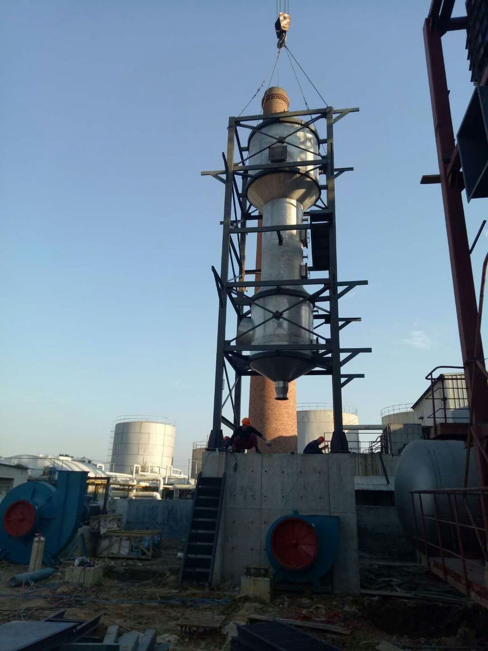 多膛爐氣動乳化脫硫塔脫硫、脫硝、除塵、消白一體化