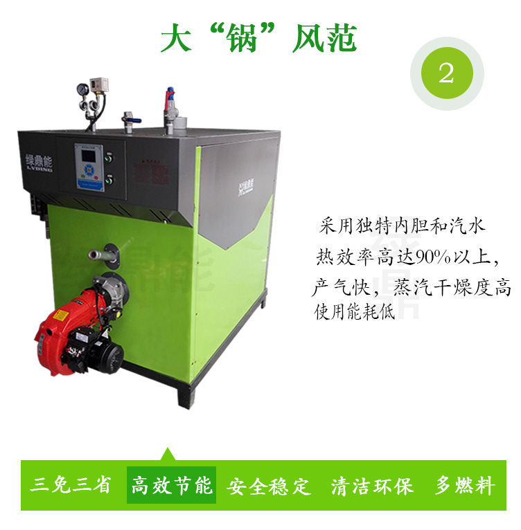 (綠)300kg燃油燃氣蒸汽發生器詳情頁（綠鼎能源）2017